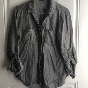 Grey denim shirt